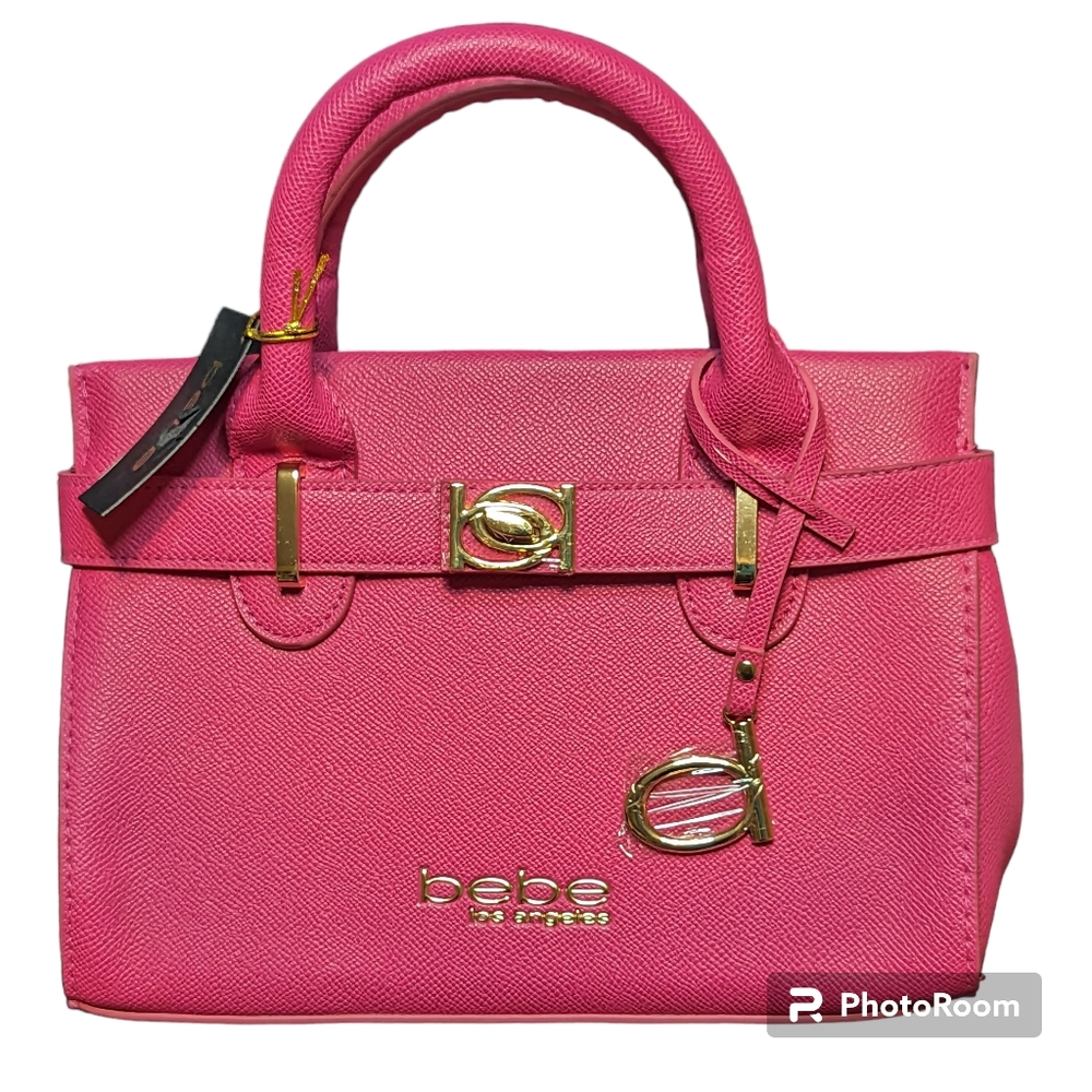 NWT BEBE EVIE SMALL SATCHEL ORCHID PINK